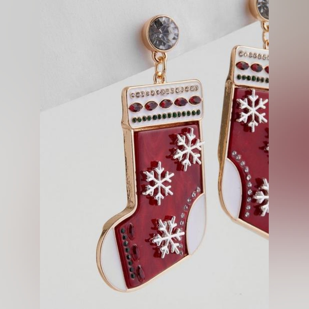🆕 Torrid "Holiday Stocking" Earrings - Picture 2 of 7